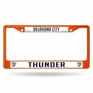 Oklahoma City Thunder Color Metal License Plate Frame