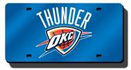 Oklahoma City Thunder Laser Cut Blue License Plate