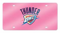Oklahoma City Thunder Pink Laser Cut License Plate
