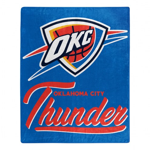 Oklahoma City Thunder Signature Raschel Throw Blanket