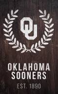 Oklahoma Sooners 11" x 19" Laurel Wreath Sign