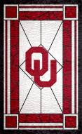 Oklahoma Sooners 11" x 19" Stained Glass Sign