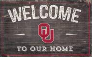 Oklahoma Sooners 11" x 19" Welcome to Our Home Sign