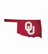 Oklahoma Sooners 12" Team Color Logo State Sign