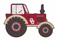 Oklahoma Sooners 12" Tractor Cutout Sign