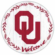 Oklahoma Sooners 12" Welcome Circle Sign