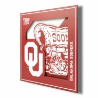 Oklahoma Sooners 12" x 12" 3D Logo Series Wall Art