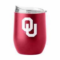 Oklahoma Sooners 16 oz. Flipside Powder Coat Curved Beverage Glass