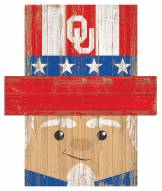 Oklahoma Sooners 19" x 16" Patriotic Head