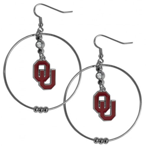 Oklahoma Sooners 2&quot; Hoop Earrings