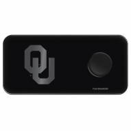 Oklahoma Sooners 3 in 1 Glass Wireless Charge Pad