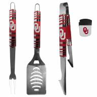Oklahoma Sooners 3 Piece BBQ Set and Chip Clip