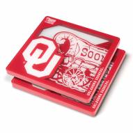 Oklahoma Sooners 3D Logo Series Coasters Set