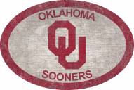 Oklahoma Sooners 46" Team Color Oval Sign