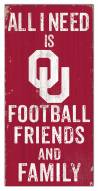 Oklahoma Sooners 6" x 12" Friends & Family Sign