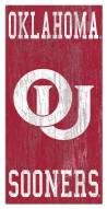 Oklahoma Sooners 6" x 12" Heritage Logo Sign