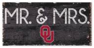 Oklahoma Sooners 6" x 12" Mr. & Mrs. Sign