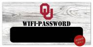 Oklahoma Sooners 6" x 12" Wifi Password Sign