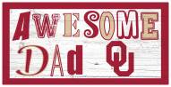 Oklahoma Sooners Awesome Dad 6" x 12" Sign