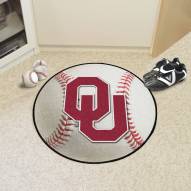 Oklahoma Sooners Baseball Rug