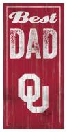 Oklahoma Sooners Best Dad Sign