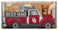 Oklahoma Sooners Best Dad Truck 6" x 12" Sign
