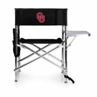 Oklahoma Sooners Black Sports Folding Chair