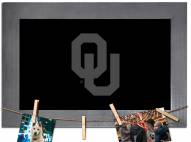 Oklahoma Sooners Chalkboard with Frame