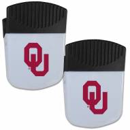 Oklahoma Sooners Chip Clip Magnet with Bottle Opener - 2 Pack