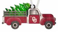 Oklahoma Sooners Christmas Truck Ornament