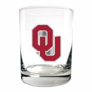 Oklahoma Sooners College 2-Piece 14 Oz. Rocks Glass Set