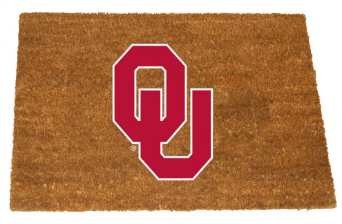 Oklahoma Sooners Colored Logo Door Mat