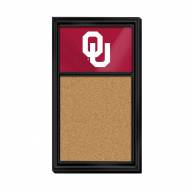 Oklahoma Sooners Cork Note Board