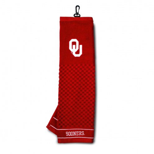 Oklahoma Sooners Embroidered Golf Towel