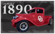 Oklahoma Sooners Established Truck 11" x 19" Sign