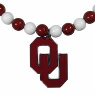 Oklahoma Sooners Fan Bead Necklace