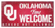 Oklahoma Sooners Fans Welcome Sign