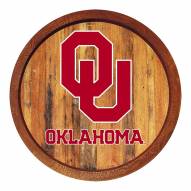 Oklahoma Sooners "Faux" Barrel Top Sign
