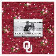 Oklahoma Sooners Floral 10" x 10" Picture Frame