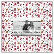 Oklahoma Sooners Floral Pattern 10" x 10" Picture Frame