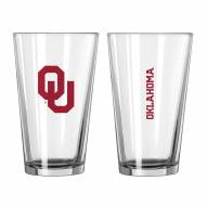 Oklahoma Sooners 16 oz. Gameday Pint Glass