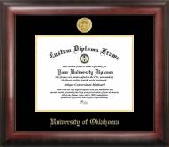 Oklahoma Sooners Gold Embossed Diploma Frame