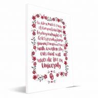 Oklahoma Sooners Hand-Painted Song Canvas Print