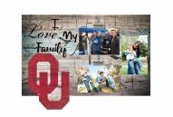 Oklahoma Sooners I Love My Family Clip Frame