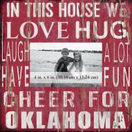 Oklahoma Sooners In This House 10" x 10" Picture Frame