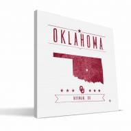 Oklahoma Sooners Industrial Canvas Print