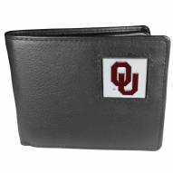 Oklahoma Sooners Leather Bi-fold Wallet in Gift Box