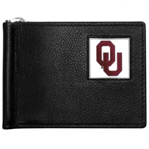 Oklahoma Sooners Leather Bill Clip Wallet
