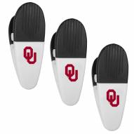Oklahoma Sooners Mini Chip Clip Magnets - 3 Pack