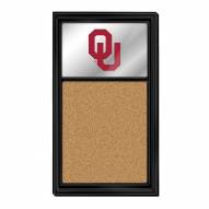 Oklahoma Sooners Mirrored Cork Note Board
